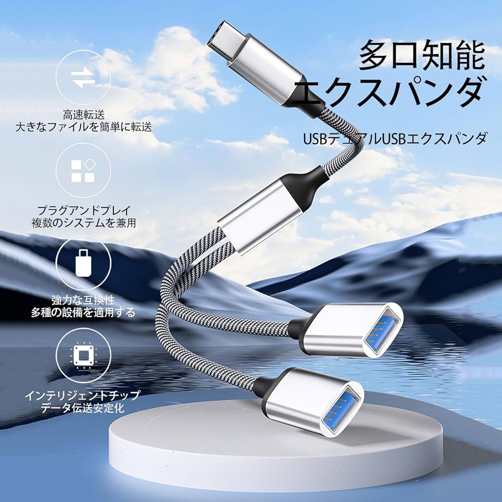 yu　2点おまとめ Amazon.co.jp: LUYING USB2.0スプリッタYケーブル 1進2出